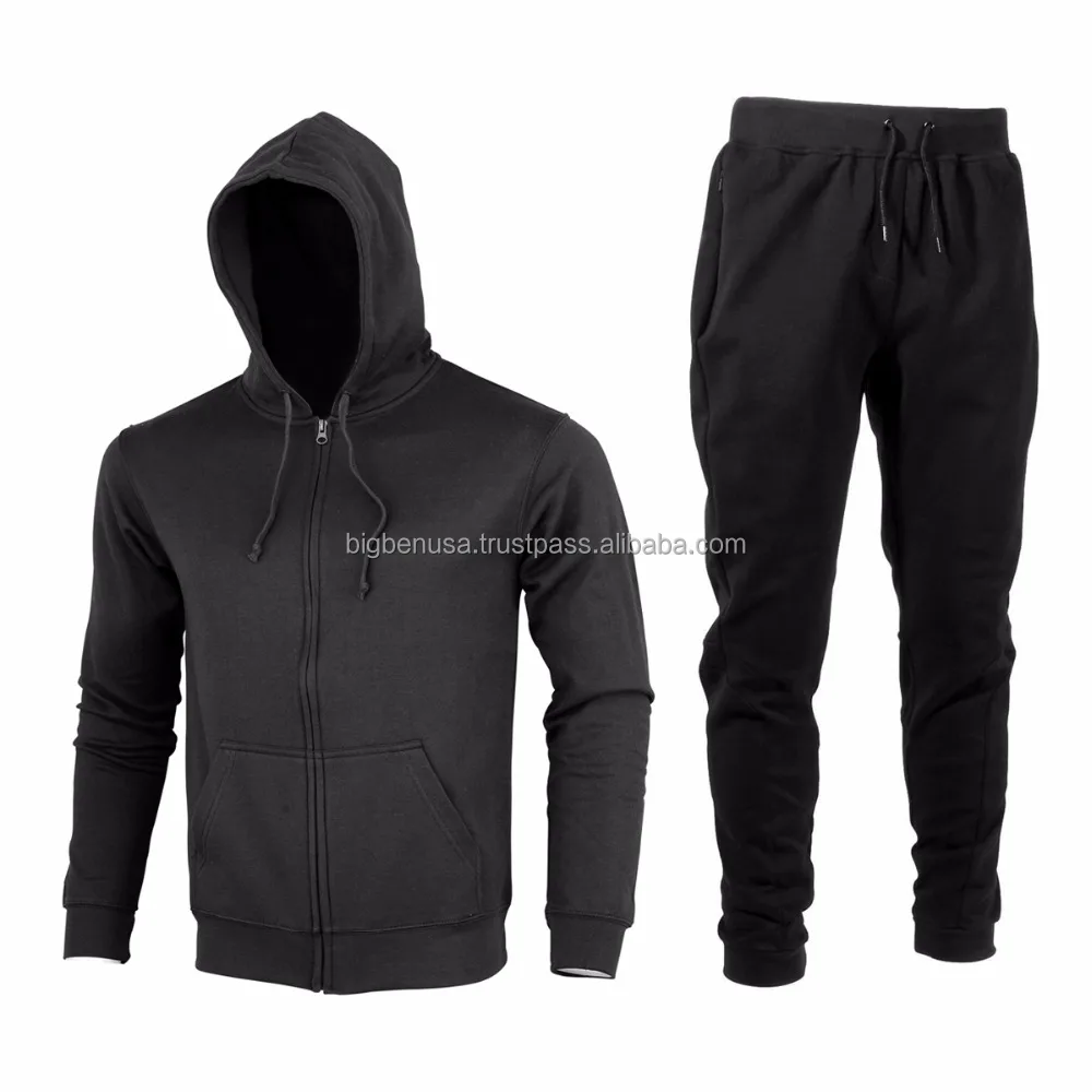 Wholesale Plain Mens Jogging Suits Training Track Suits /gym Wears Custom Logo Fleece Custom Design Sports Wear Men Adults 50pcs