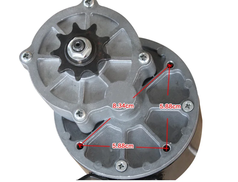 Wheelchair Motor 24V 250W 350RPM 60mm Longer Shaft Brush DC Gear Motor MY1016Z Electric Bicycle Motor Low Speed Wheel Chair