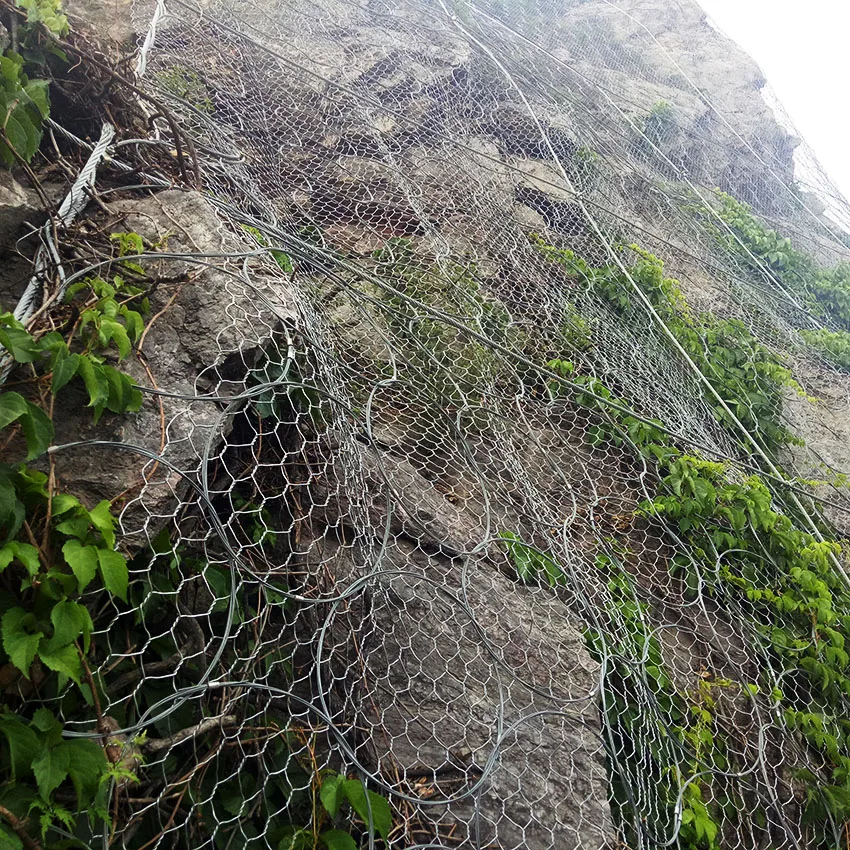 Защитная система rockfall сетка SNS Гибкая наклонная сетка безопасности сетка из проволоки Гибкая металлическая сетка