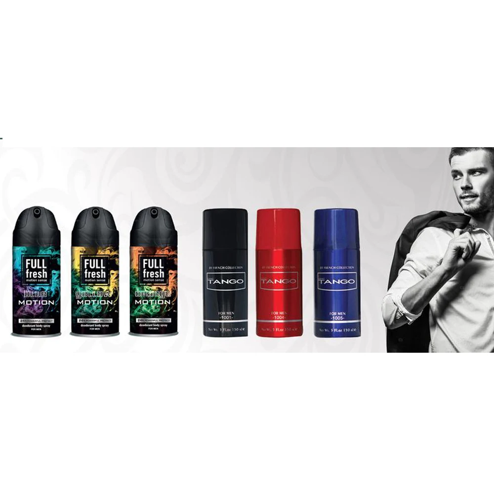 
Tango and Full Fresh High Grade Body Sprays And Deodorants Against Perspiration For Men And Women 