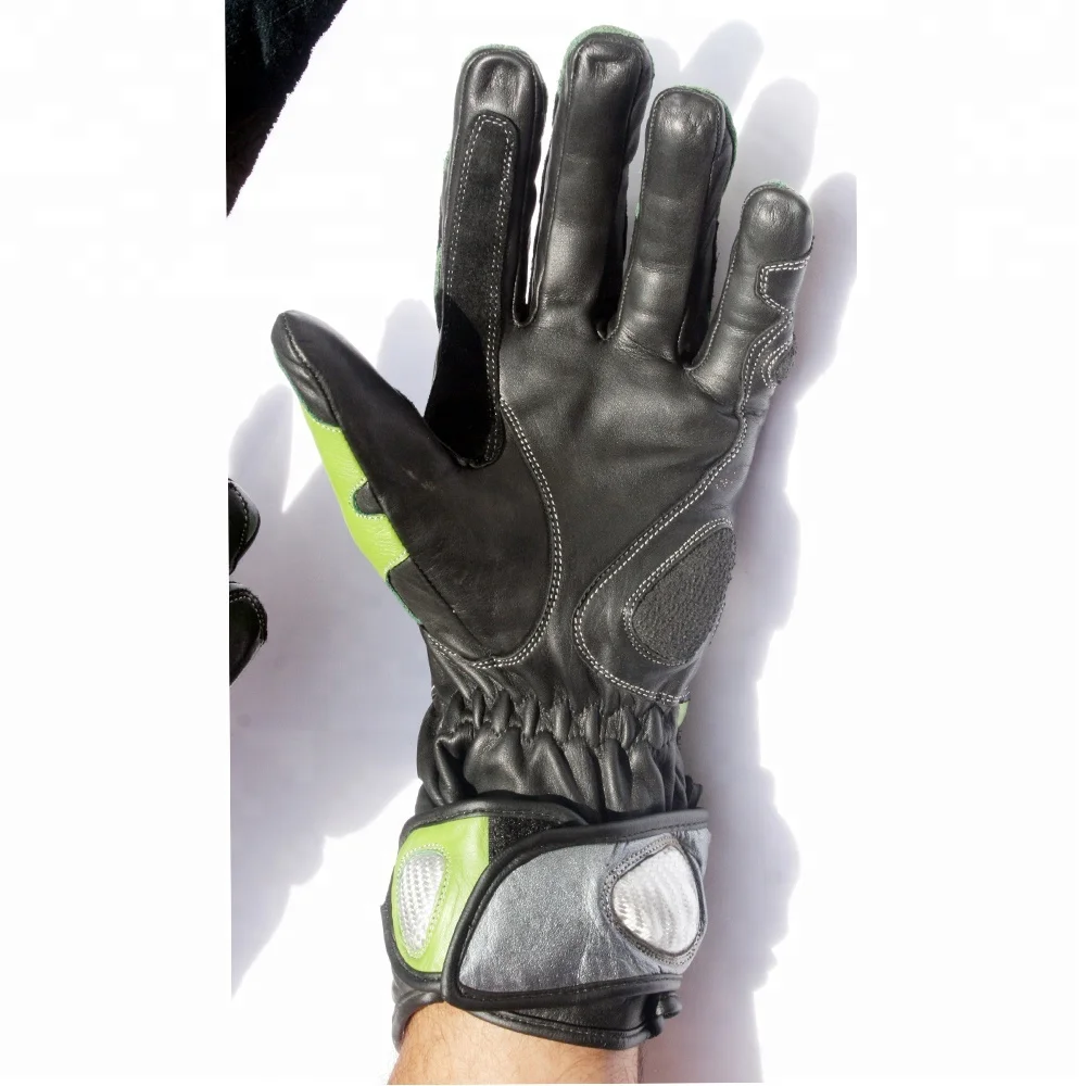 Best selling cow hide Genuine leather motorbike racing gloves USA 2023