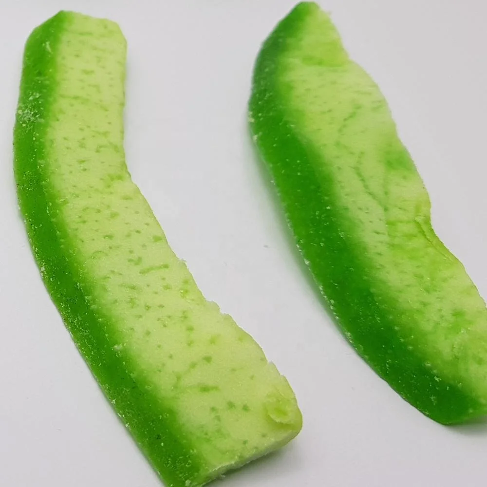 
Dried dehydrated pomelo peel skin slices green color added Thailand 