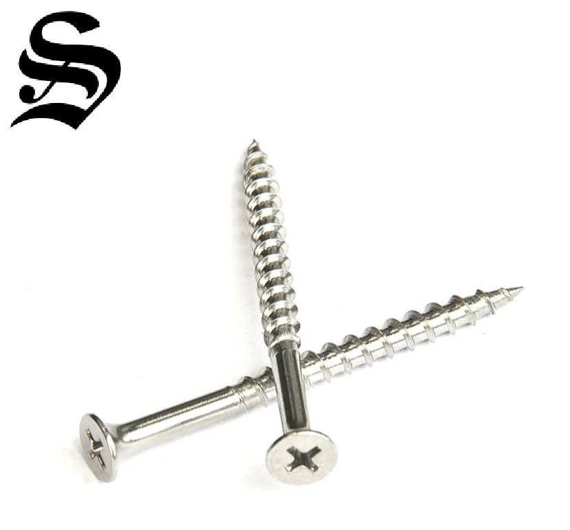 Flat Head Steel Fastener Galvanized timber Square Drive Wood Screws