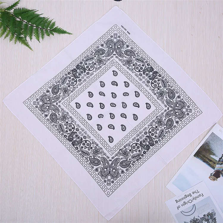 
New Arrived High Quality Hair Bandanas Fashion Double Side Print Bandana Head Wrap Square Scarf 