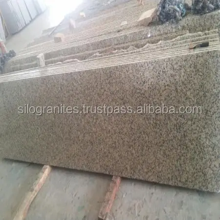Modern Design Crystal Yellow Granite Slab Polished and Honed Surface for Villa Floor and Bathroom Block & Tile Form