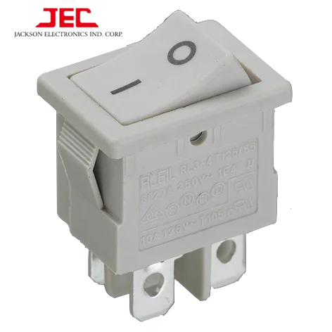 JEC RLEIL Белый рокер с 606 серией ВКЛ-ВЫКЛ DPST DPDT двухполюсный 4-контактный цветной переключатель
