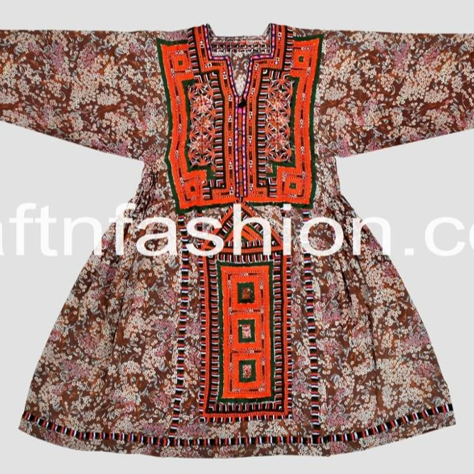 
Banjara Ethnic Traditional Balochi Top - Balochi Culture Hand Embroidered Top - Balochi Kuchi Handmade Top 