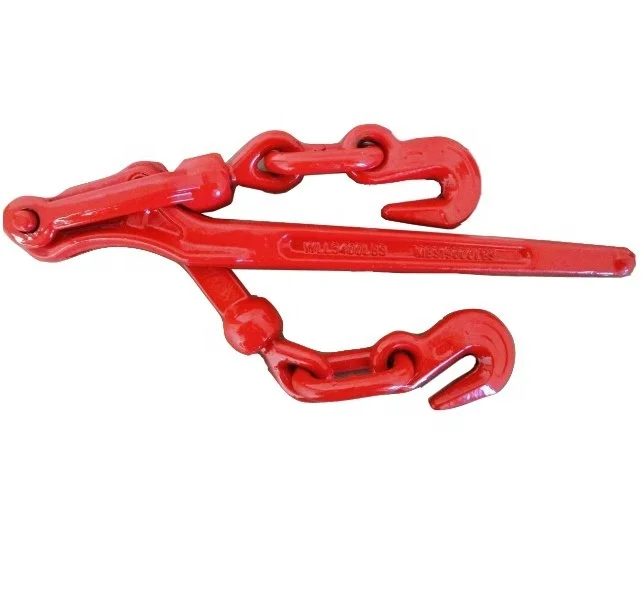 Manufacturer Carbon Steel Forged US Type cargo control lever load binder with chain