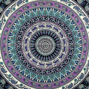 Mandala Print Bed Sheet Cotton Printed Tapestry 1