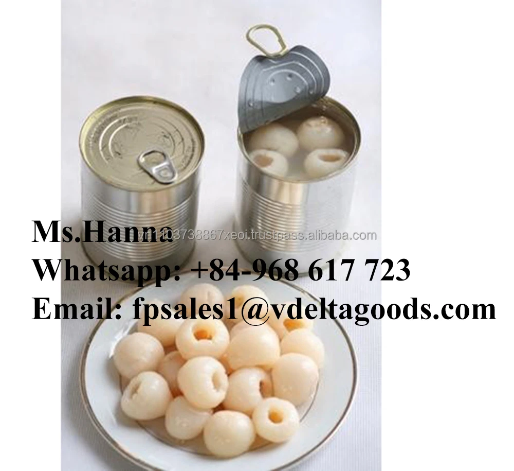 High Quality Canned Lychee / Litchi / Lichee In Vietnam in 2020 / Whatsapp +84 845639639