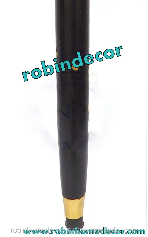 Antique Cast Brass FOX Head Handle Vintage Designer Wooden Walking Cane/Stick