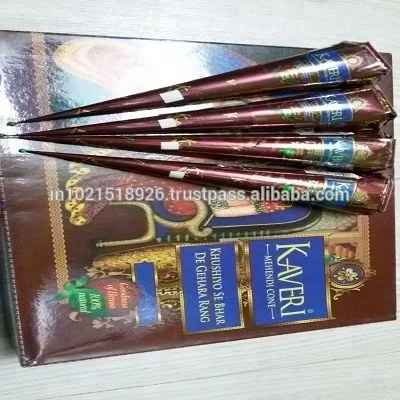 100% Natural Maroon Henna Mehndi Cones