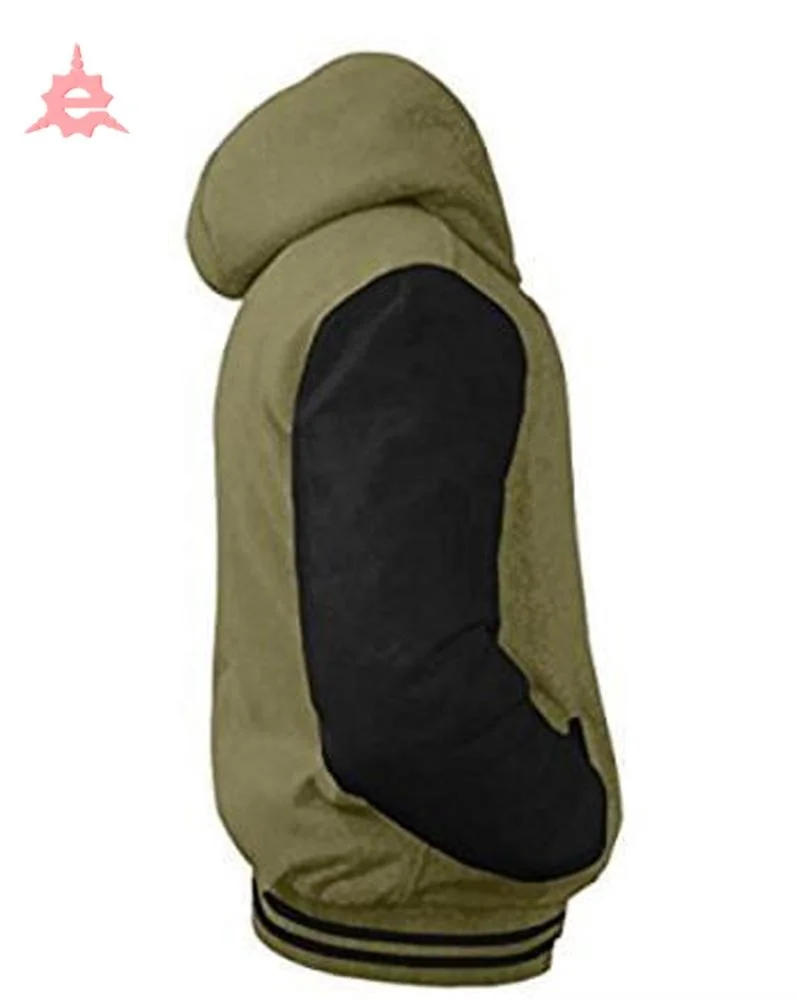 SUPERB LEATHER SLEEVE ORIGINAL AMERICAN VARSITY LETTERMAN COLLEGE BASEBALL WOMEN WOOL HOODIE JACKETS