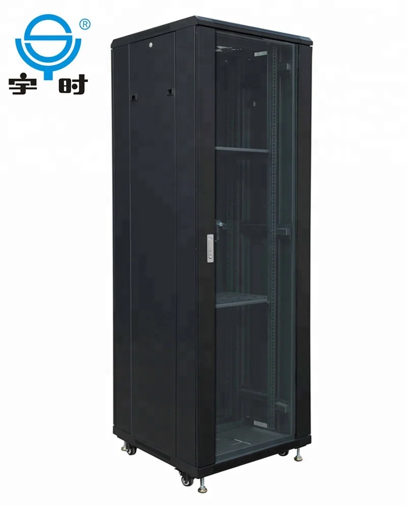 ddf 24u 32u 42u network cabinet  , glass door server rack
