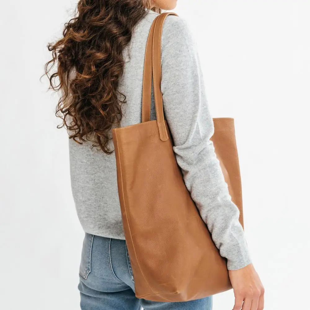 Leather Ladies Handbag Manufactures Tote Bags