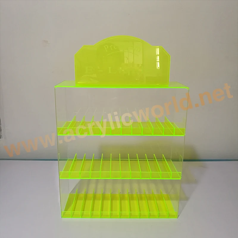 LED Lighting E-liquid Juice Display Stand Pod Vape Pen Display For CBD Acrylic E cig Ego Display Stand
