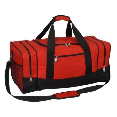 Wholesale travel overnight duffle bag custom logo polyester outdoor fitness gym bag sport water resistant