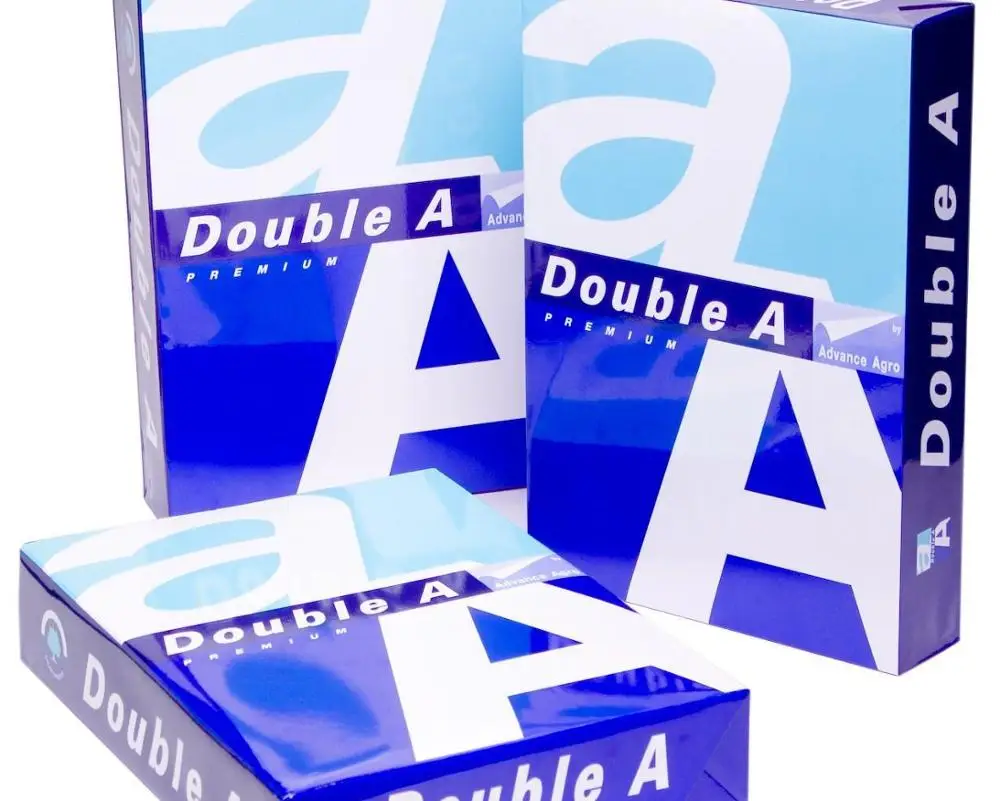 Double A Copy Paper A4 80 gsm, 75 gsm, 70 gsm 500 sheets Thailand manufacturer