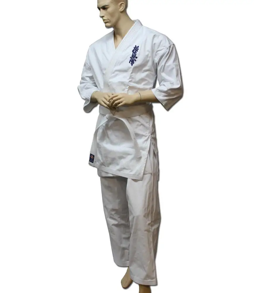 
Kyokushin Uniforms Wholesale custom Made Martial arts white 10oz Kyokushin karate uniform 