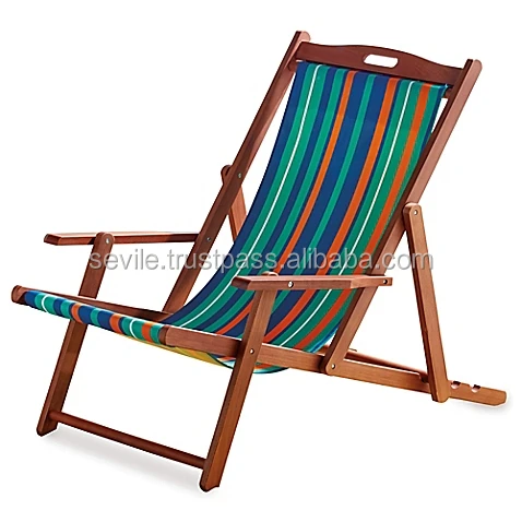 
Wholesale Folding Wooden Beach Outdoor Relax Lounge Deck Chair 