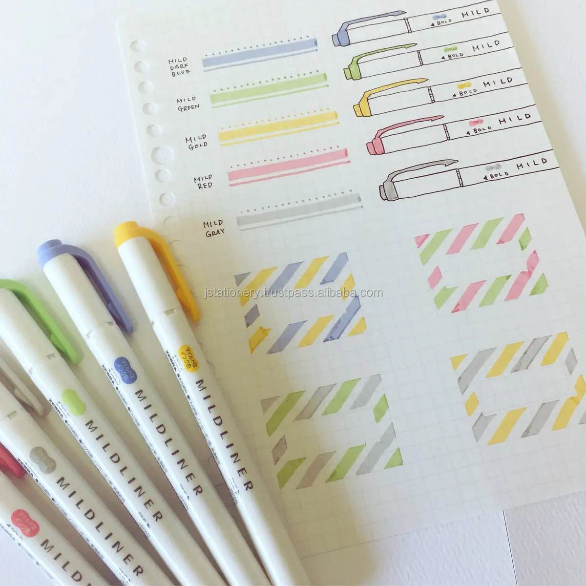 Various and Popular highlighit ballpoint pen eraser with various use made in Japan