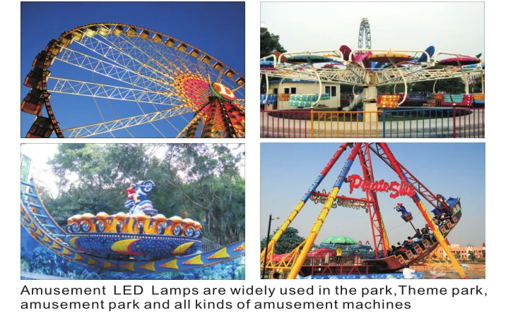 DC24V Pre-programmed 5050smd Rgb Tubo Pixel Led Outdoor Chameleon Lunapark Lighting Fixtures