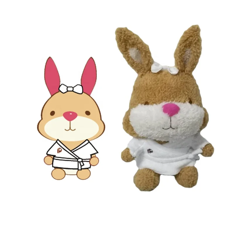 Plush Soft Stuffed Cuddly Cute White Easter Bunny Animal Rabbit for Baskets Babies