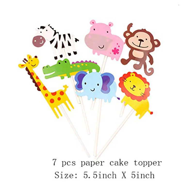 Nicro Woodland Safari Decorations Farm Jungle Animal Theme Baby Shower Boy Birthday Party Background Decoration Supplies