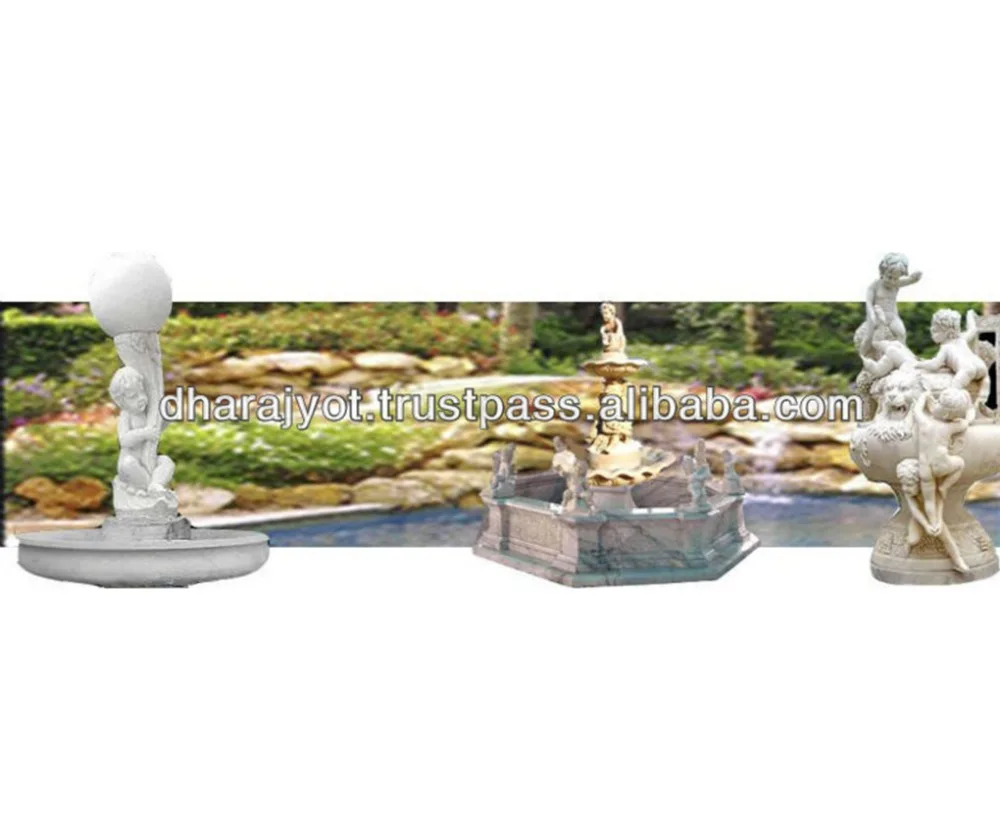 Marble Statuary Fountains dancing decorative fountains high quality simple and sober high grade material sets of water spring