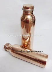 Pure Copper YOGA Water Bottle for Ayurvedic Health Benefits Leak Proof