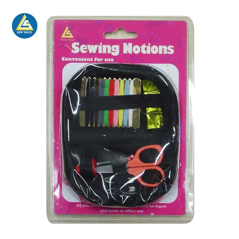 Portable Travel Sewing Kit Bag Set Including Household Thread Measure Pin Needles and Spools for Needlework