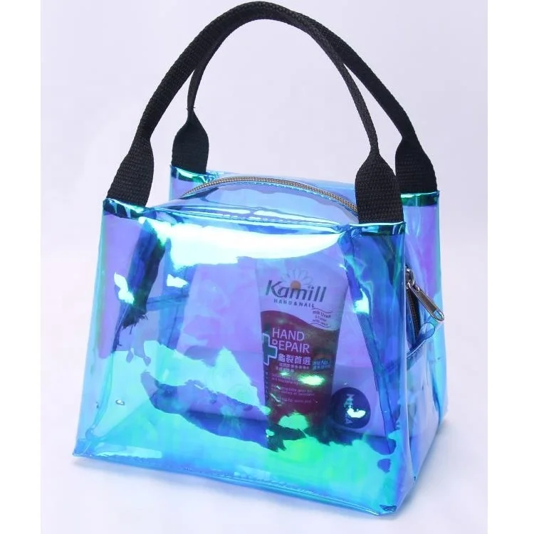 Fashionable PVC Plastic Beach Tote Bag Handbag