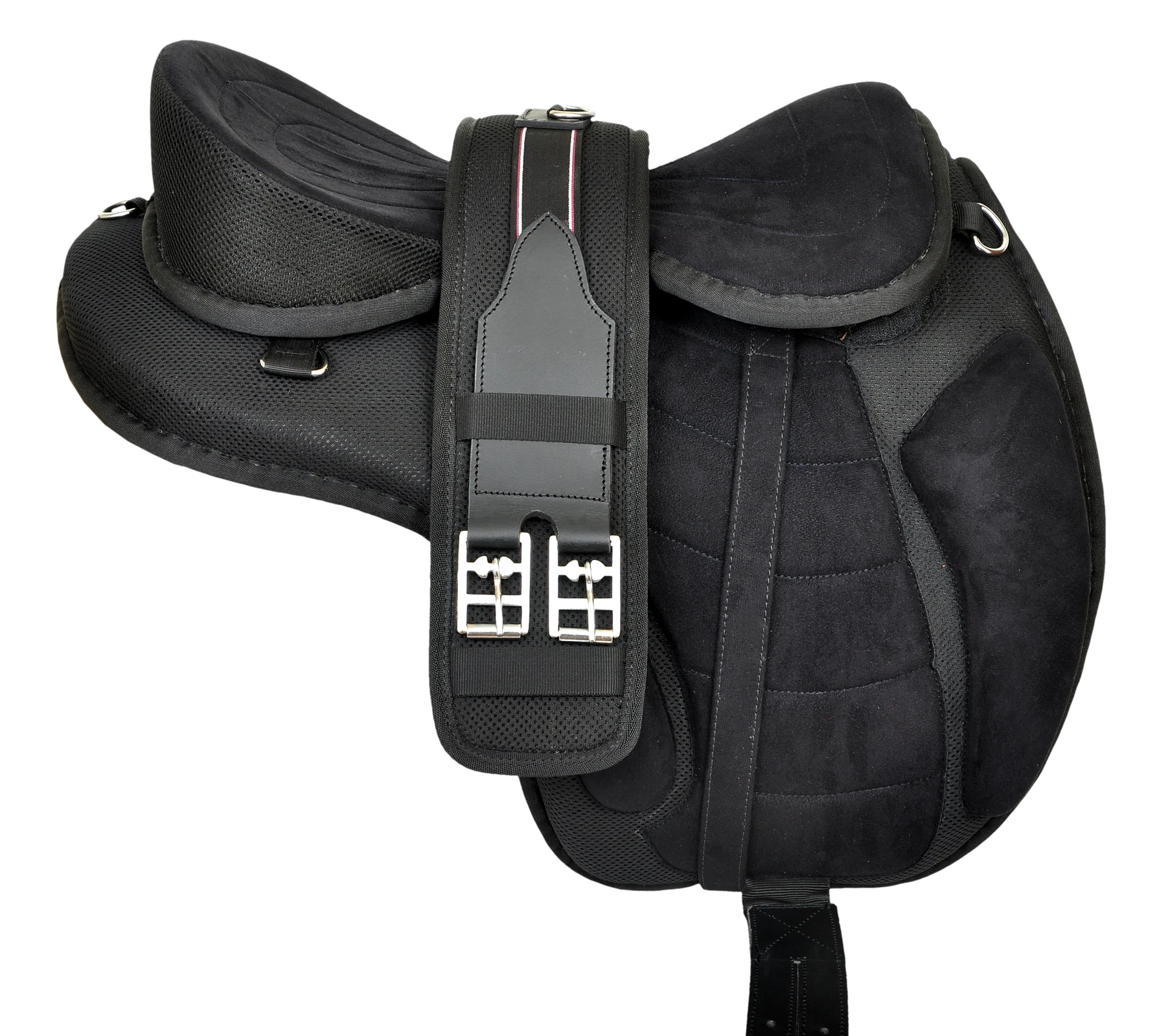 Manaal Enterprises Premium Horse Freemax Saddle Classic Design Saddle Genuine Equine English Horse Synthetic Treeless Saddle