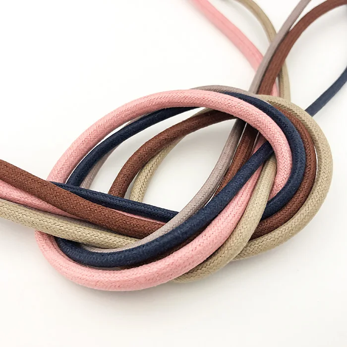 Popular and High quality waxed cotton cord 5 mm