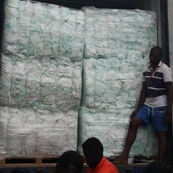 Bulk Baby Diapers in Bales made in Europe high Quality