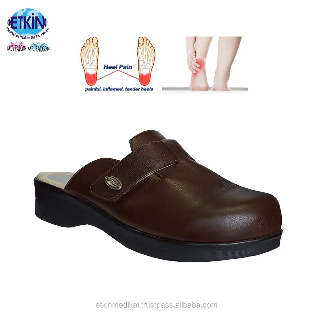 Hot Sales 2022 Genuine Leather Female Slipper for Diabetic and Plantar Fasciitis Heel Spurs 2 in 1