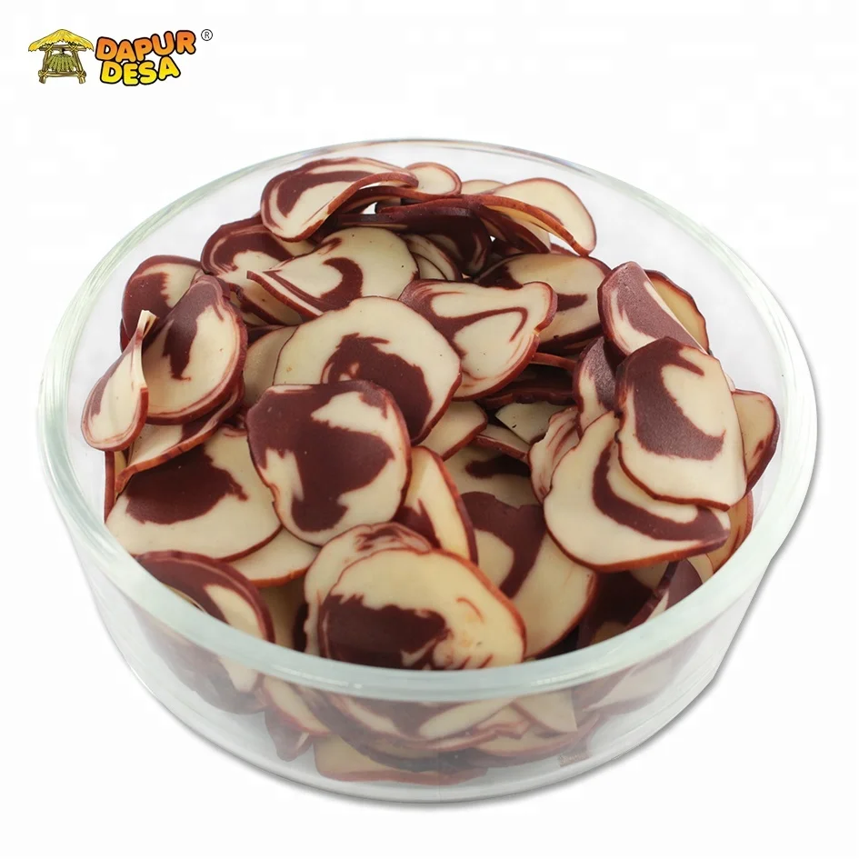200g Dapur Desa Wholesale Cappuccino Flavoured Uncooked Dried Raw Cracker Traditional Snack