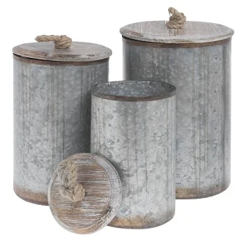 UNIQUE KITCHEN STORAGE CANISTER WITH WOOD LID HOT SELLING CANISTER WITH WOOD LID UNIQUE CANISTER WITH WOOD LID