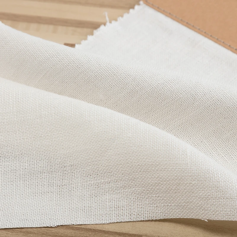 
Eco-friendly white 100% hemp fabric canvas wholesale in stock 