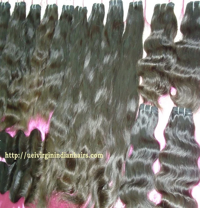 Необработанные индийские волосы непосредственно из Индии 100% натуральные человеческие прайс-лист с выравненной кутикулой