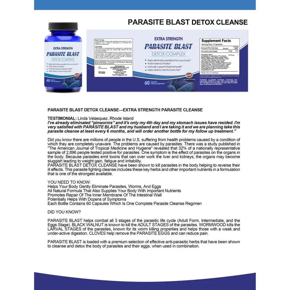 Parasite Blast detox complex and MCT oil booster Combo Pack