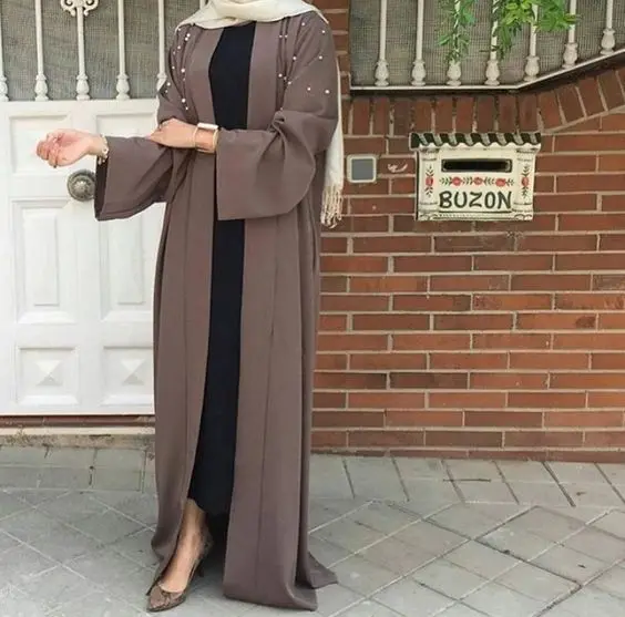 
Open Abaya Muslim Women Jilbab 