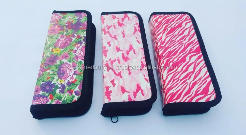 NEW Hemostats Forceps Bandage Scissors Hawaiian Flower Print Tip Clamps Set