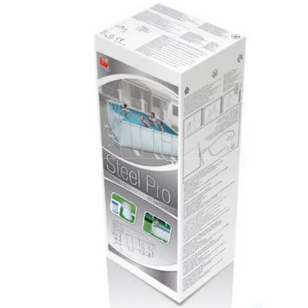 Bestway 56251 4 04 м x 2 01 1 прямоугольный метрический каркасный бассейн для семьи