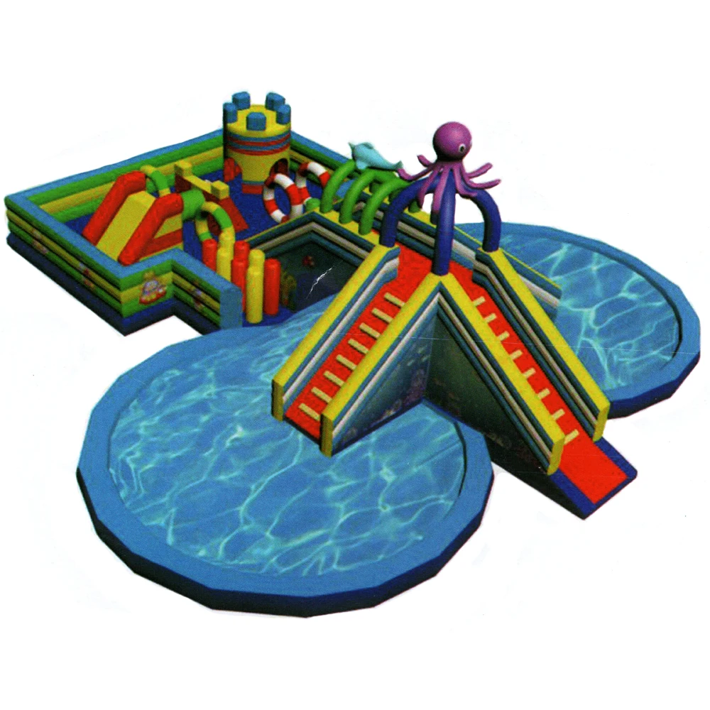 Toys Inflatable Aqua Water Parks for sea inflatable water sport for adults kids/slide inflatable obstacles lake water park
