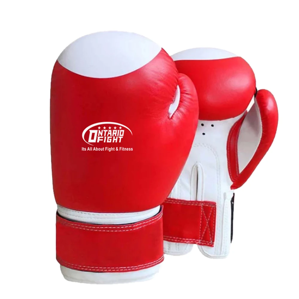 women High Quality Custom Logo Pu Leather Muay Thai Fight Workout Boxing Gloves leather boxing gloves/Custom logo boxing gloves