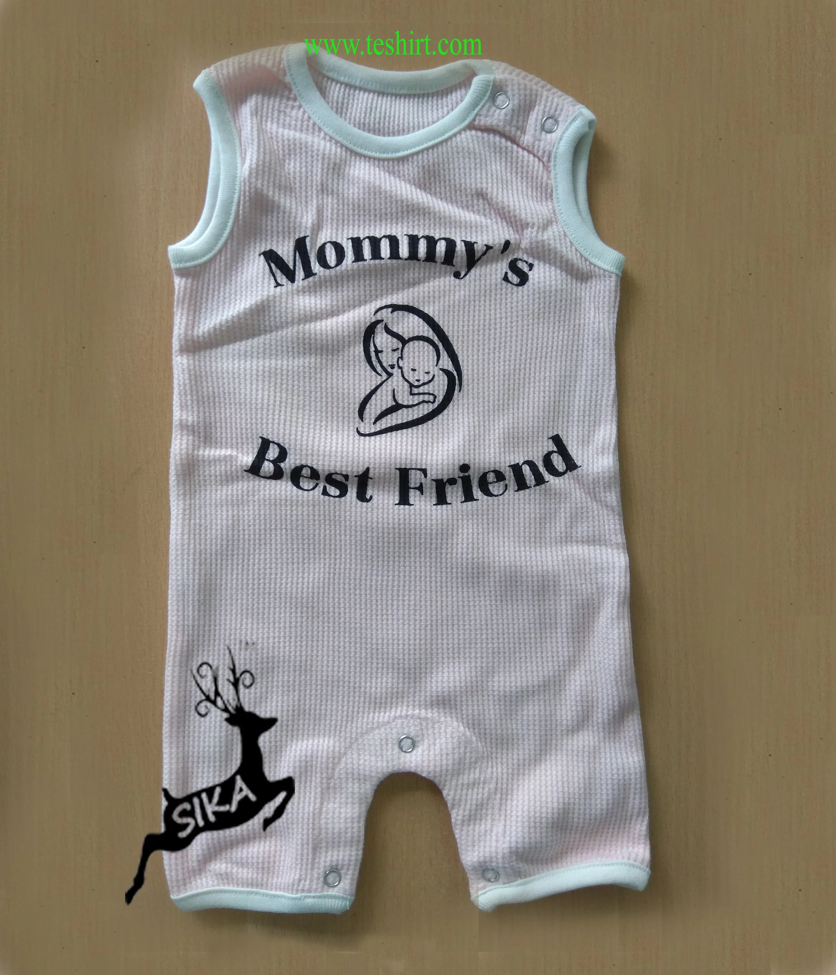 
100% Organic Cotton OEM Baby Rompers Custom Print Infant Baby waffle Romper eco friendly European quality fashion kids rompers 