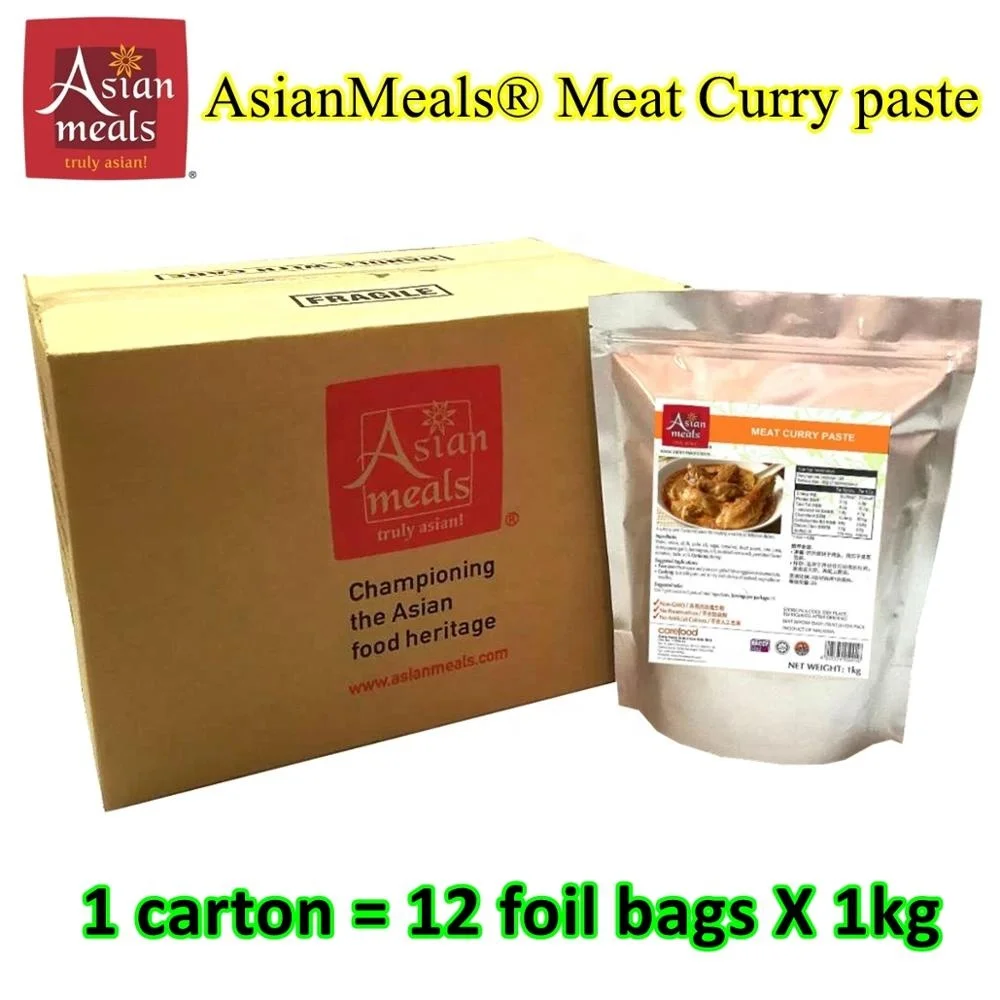 Wholesale Premium Quality Meat Curry Paste Spicy Malaysian Halal Delicious Eating Pack In A Bag - Indian Malay Chinese style