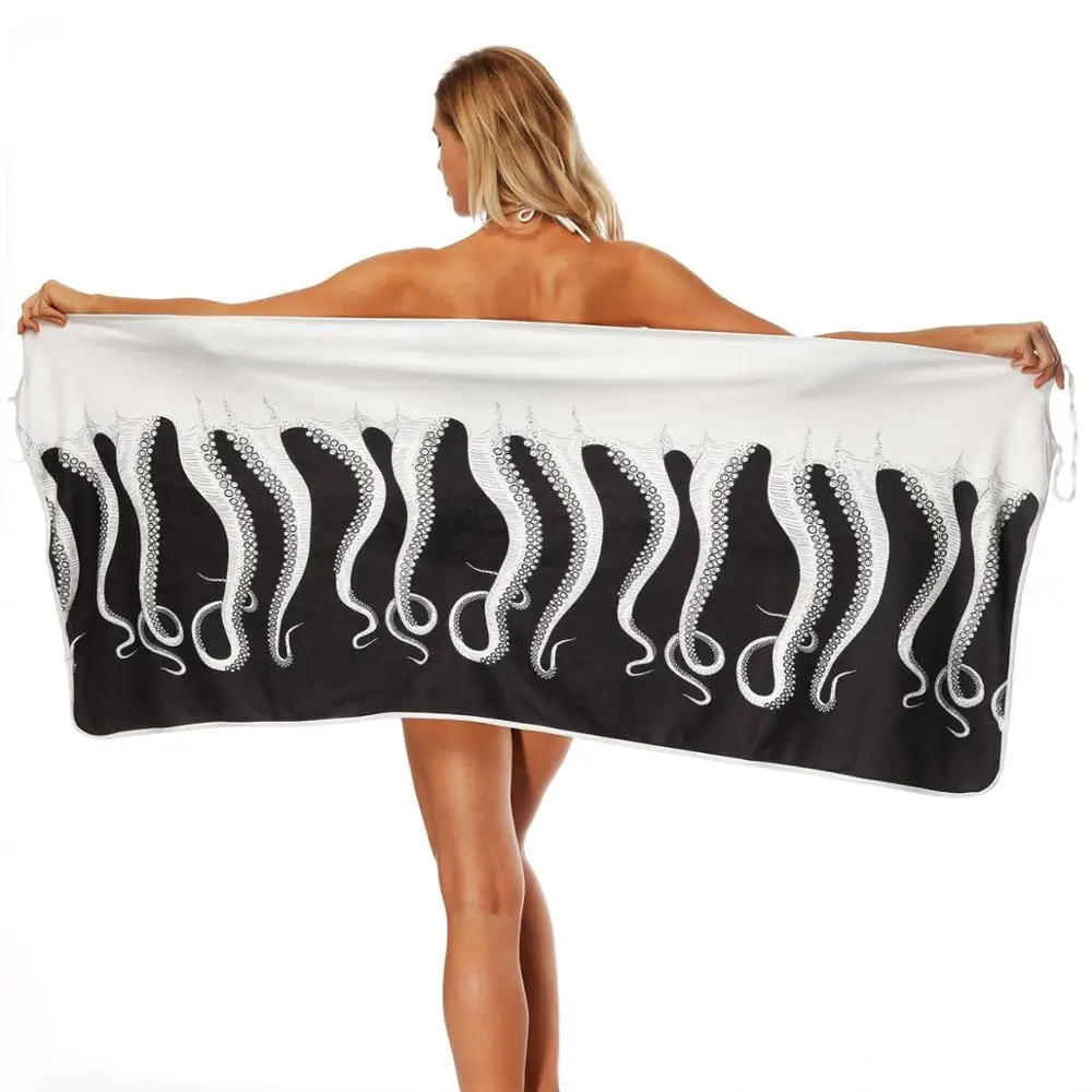 Wholesale  Digital Custom Printed Microfiber Beach Towel  Dress