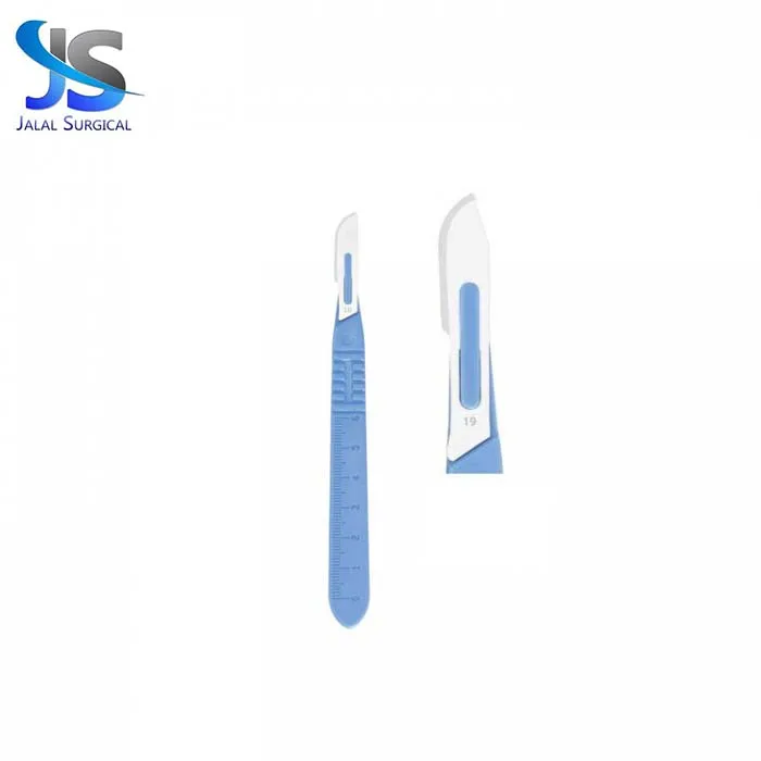 Disposable Surgical Scalpel with Stainless Steel Blade/Pack of 10 Pieces